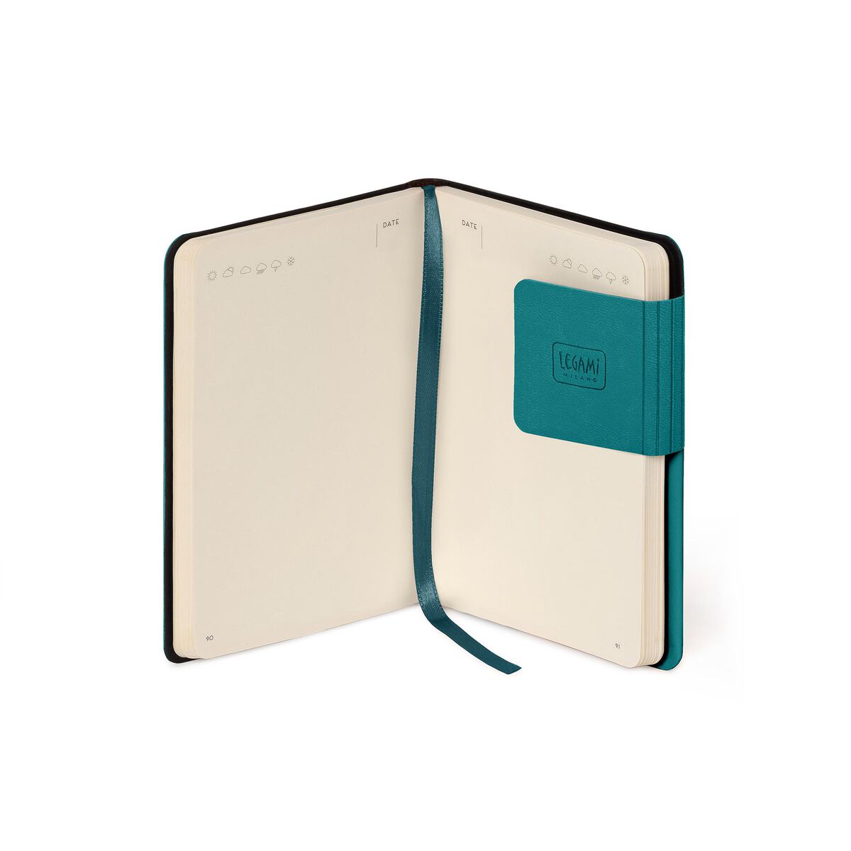 Legami - Defter ile Blank Pages ve Monochrome Yumuşak Kılıf - Malachite Green - My Defter