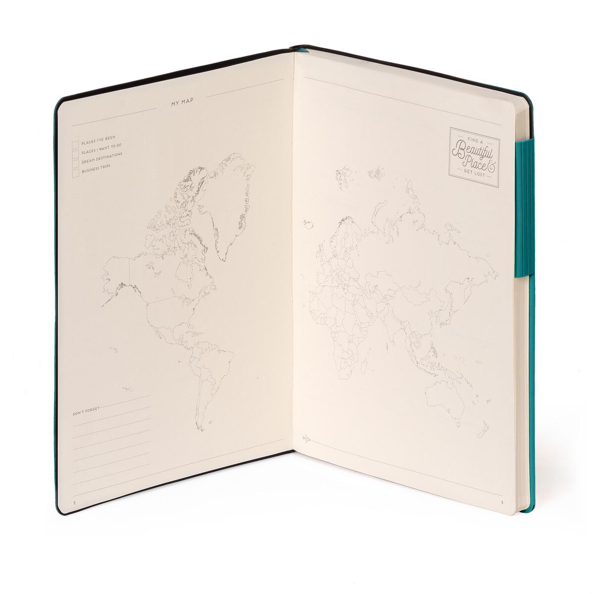 Legami - Lined Defter ile Monochrome Yumuşak Kılıf - Malachite Green - My Defter