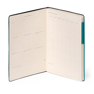 Legami - Defter ile Blank Pages ve Monochrome Yumuşak Kılıf - Malachite Green - My Defter