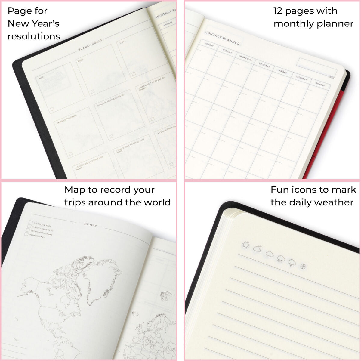 Legami - Defter ile Blank Pages ve Monochrome Yumuşak Kılıf - Malachite Green - My Defter