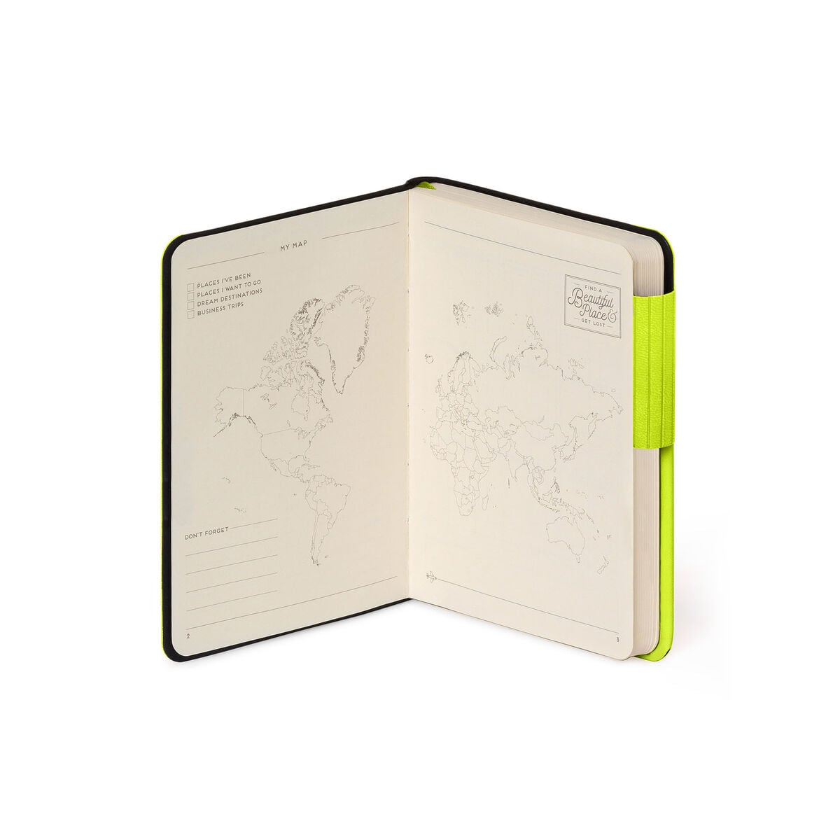 Legami - Lined Defter ile Monochrome Yumuşak Kılıf - Chartreuse - My Defter