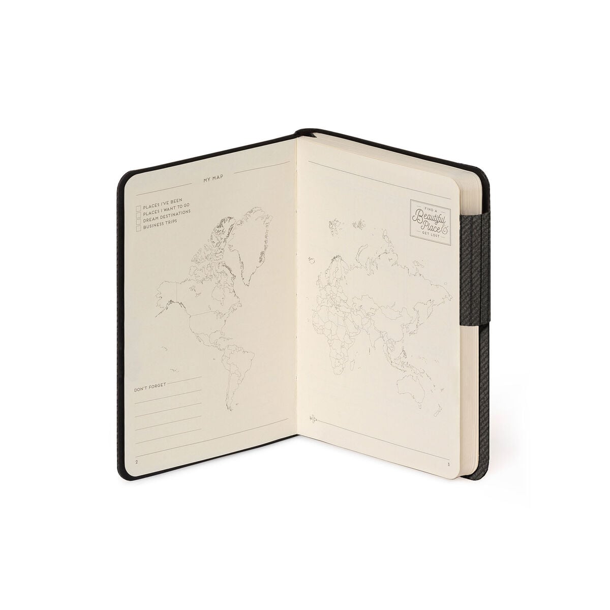 Legami - Lined Defter ile Monochrome Yumuşak Kılıf - Deep Graphite - My Defter