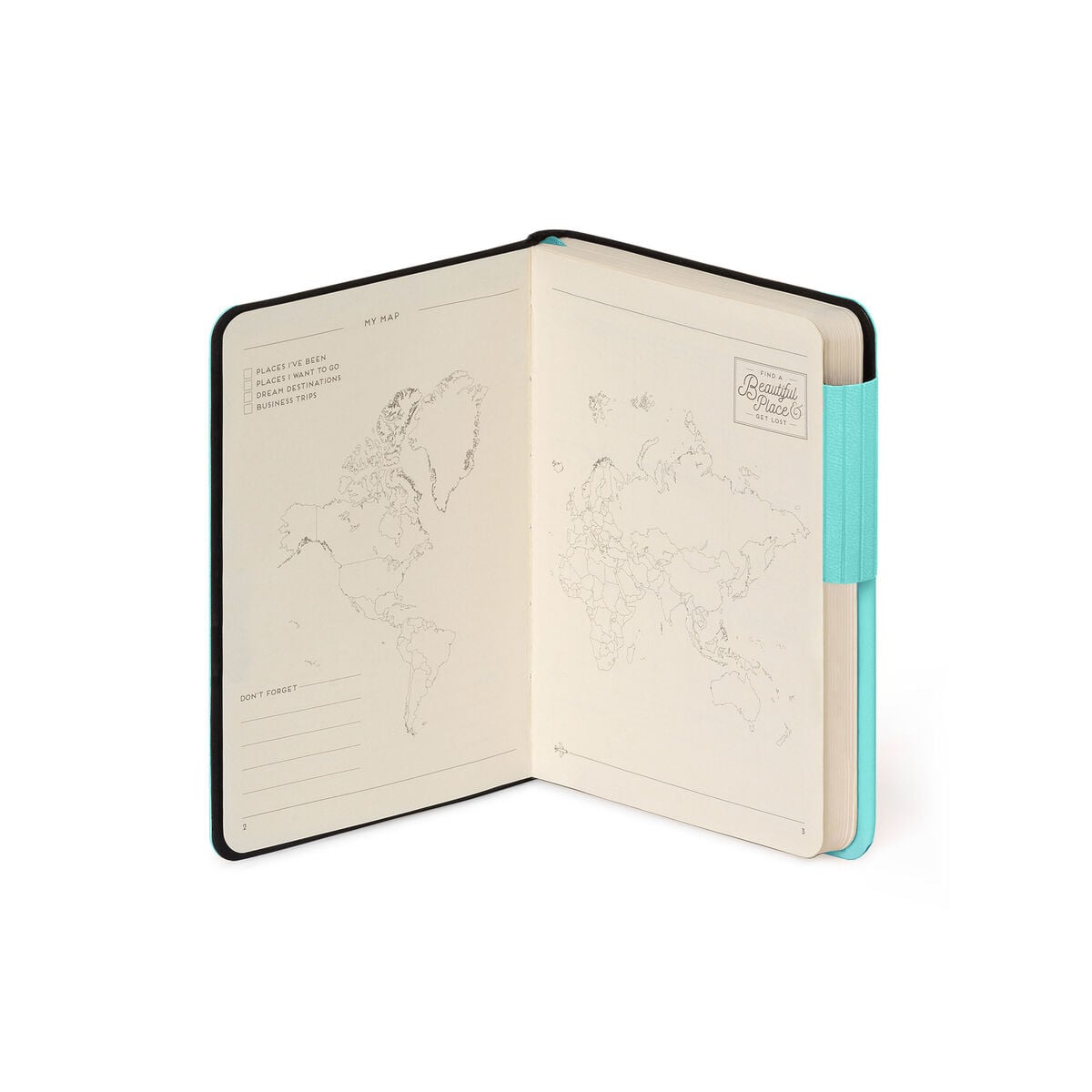Legami - Defter ile Blank Pages ve Monochrome Yumuşak Kılıf - Aquatic Awe - My Defter