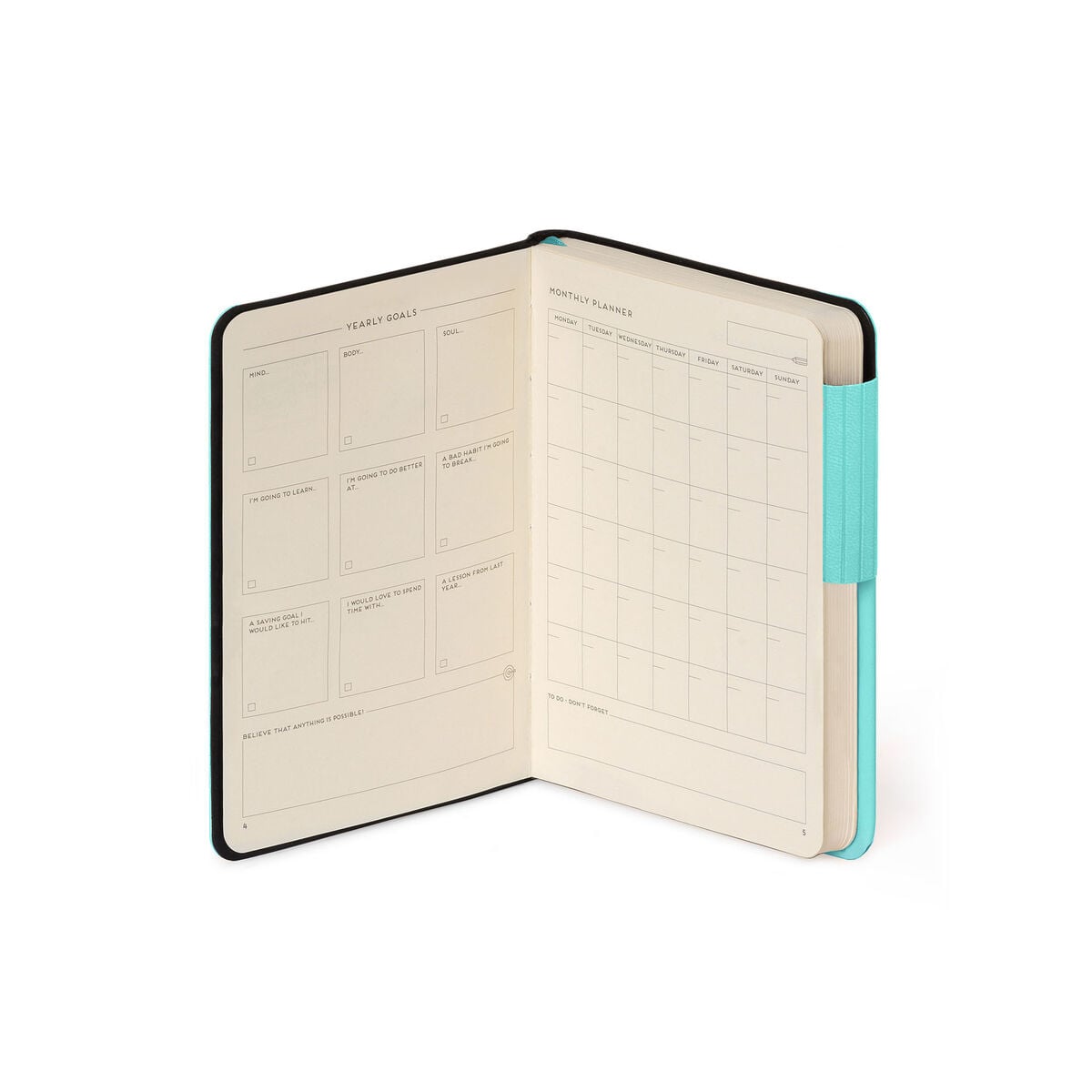 Legami - Defter ile Blank Pages ve Monochrome Yumuşak Kılıf - Aquatic Awe - My Defter