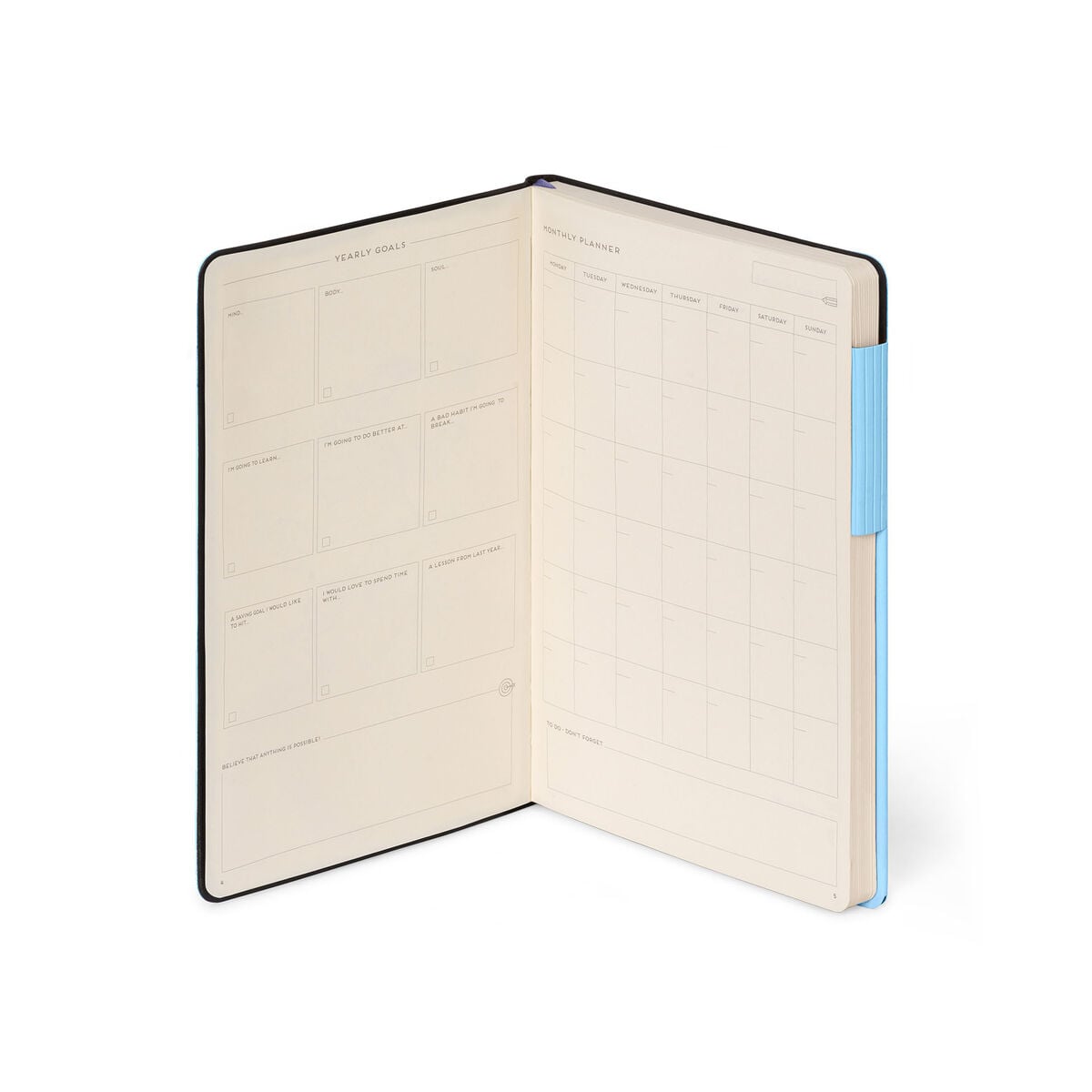 Legami - Defter ile Blank Pages ve Monochrome Yumuşak Kılıf - Aura - My Defter