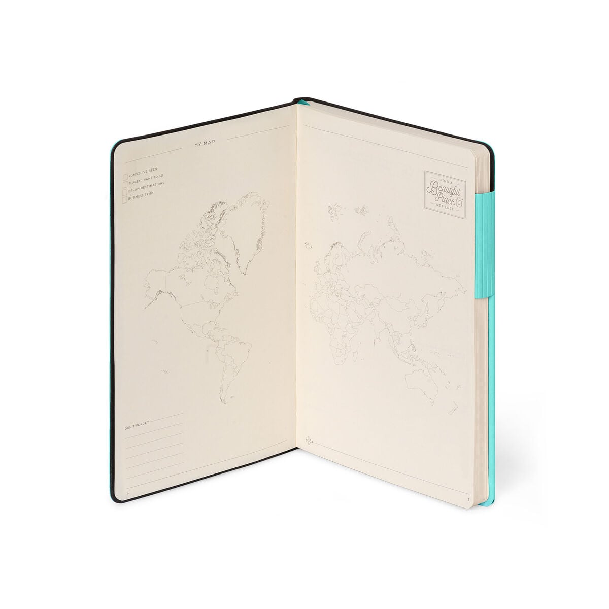 Legami - Defter ile Blank Pages ve Monochrome Yumuşak Kılıf - Aquatic Awe - My Defter