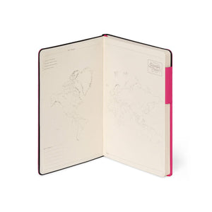 Legami - Defter ile Blank Pages ve Monochrome Yumuşak Kılıf - Raspberry - My Defter