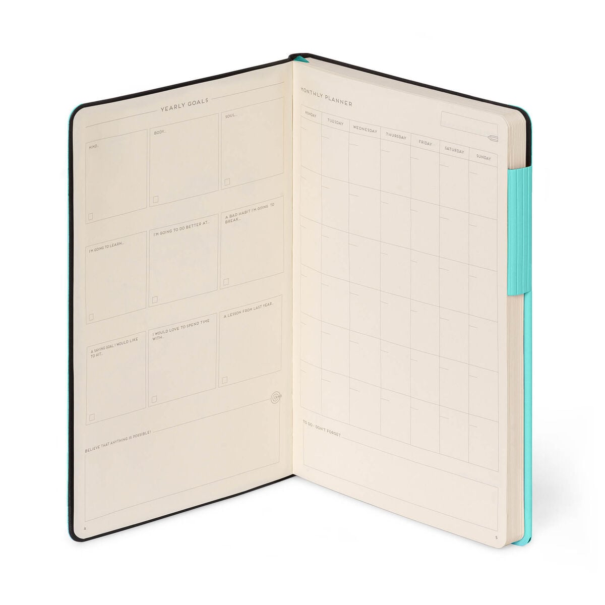 Legami - Lined Defter ile Monochrome Yumuşak Kılıf - Aquatic Awe - My Defter