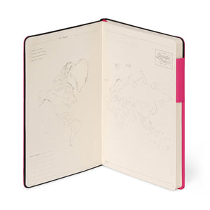 Legami - Defter ile Blank Pages ve Monochrome Yumuşak Kılıf - Raspberry - My Defter
