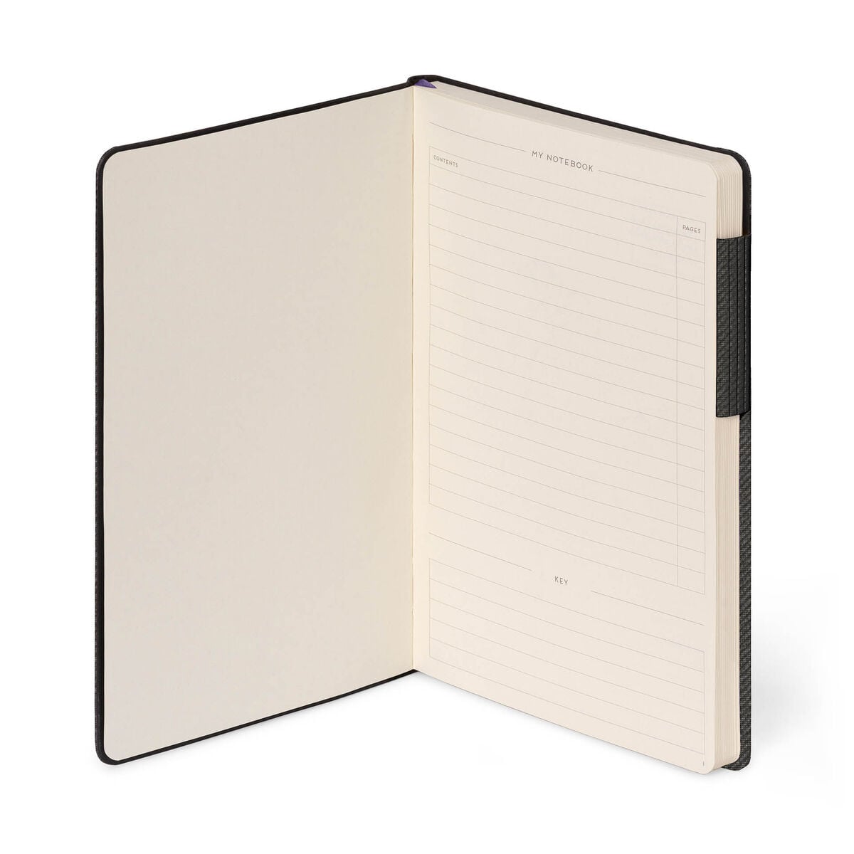 Legami - Defter ile Blank Pages ve Monochrome Yumuşak Kılıf - Deep Graphite - My Defter