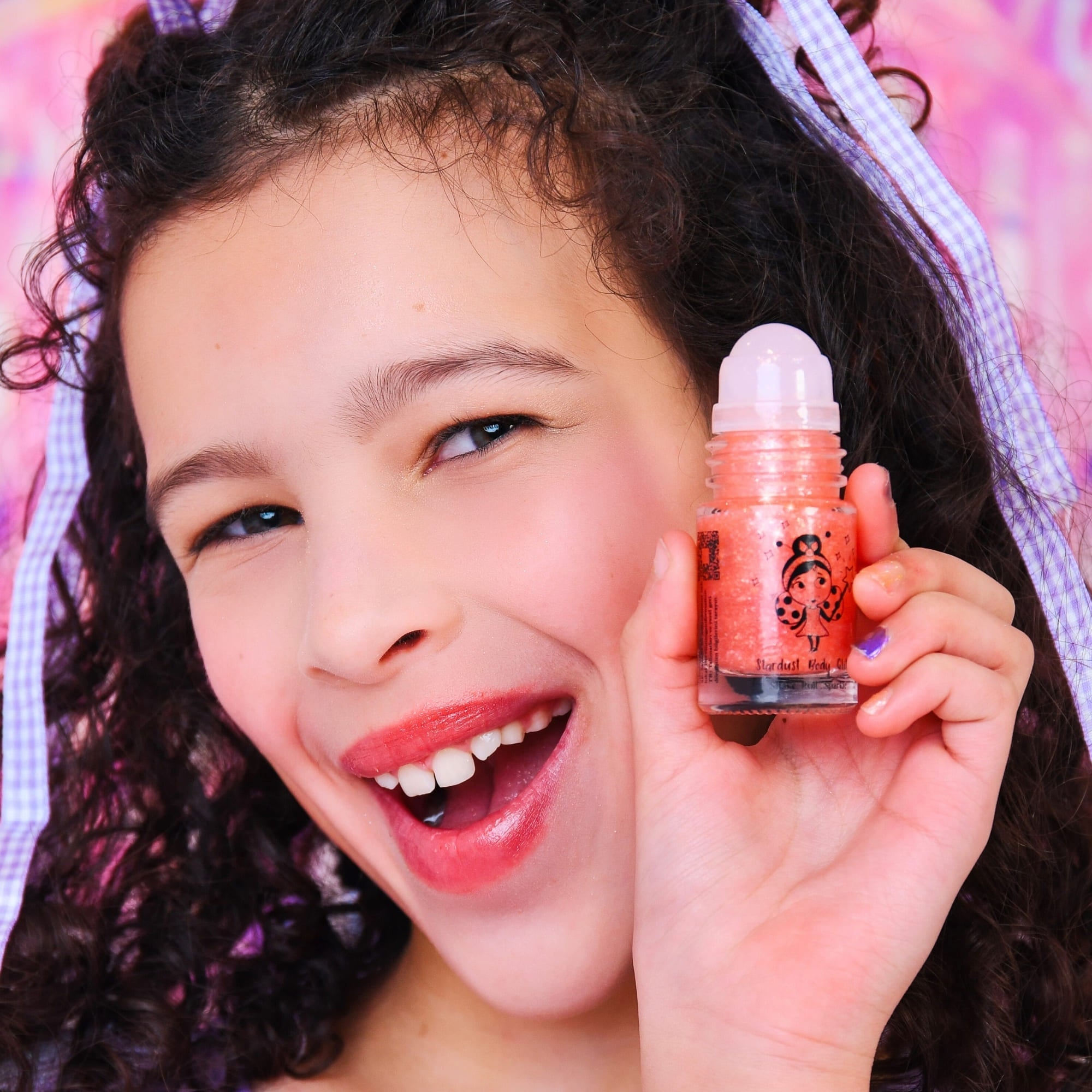 Miss Nella - Planet Pink Roll-On Körperglitzer