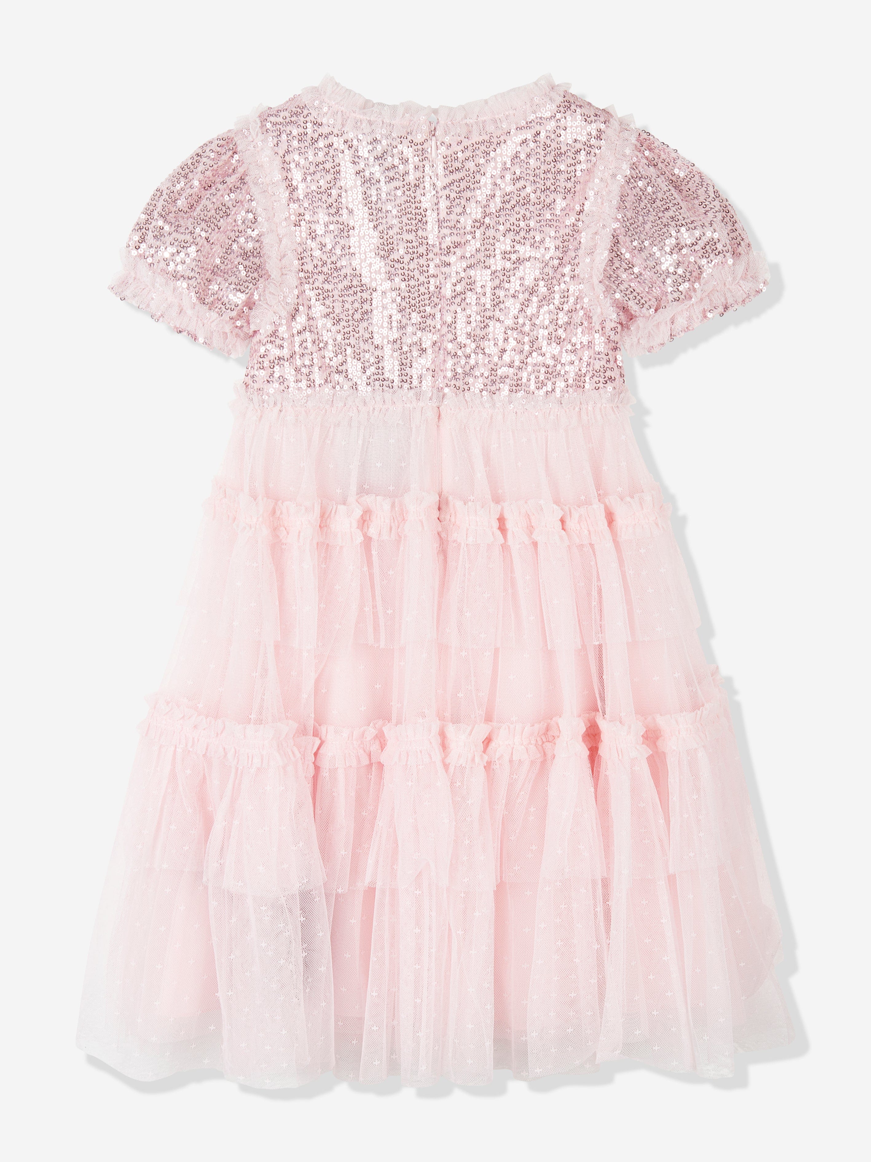 Needle & Thread Girls Annalise Dress in Pink