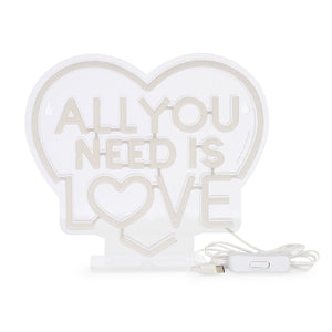 Legami - Neon Effect Led Lamp - All You Need is Aşk - It's a Sign