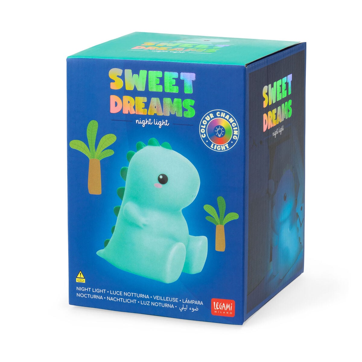 Legami - Dino Rechargeable Night Light - Sweet Dreams