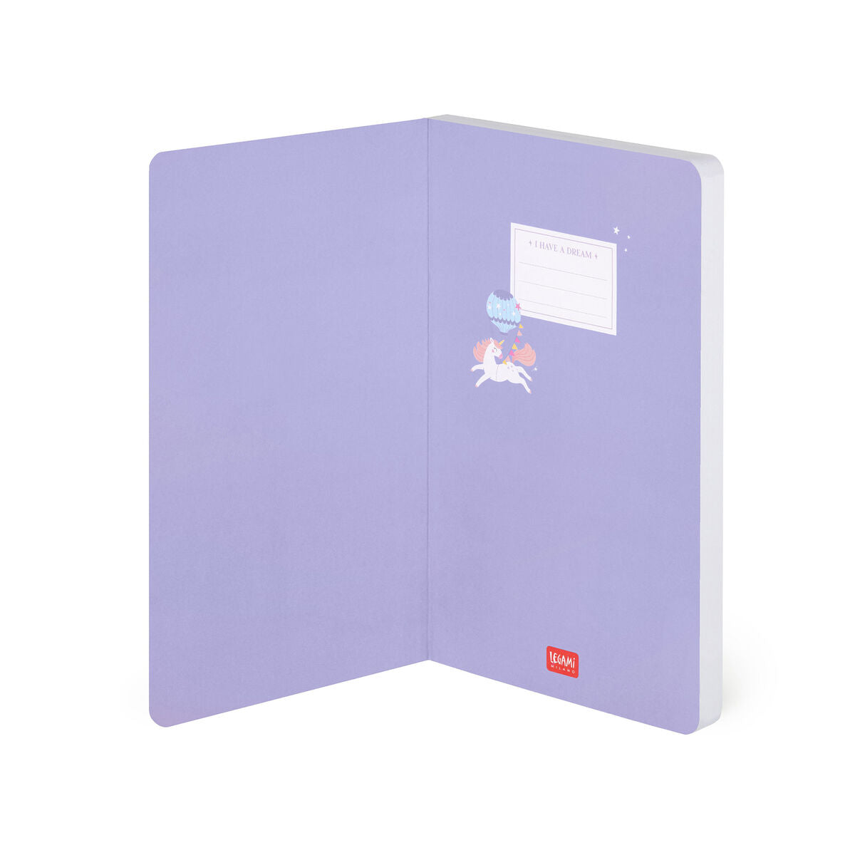 Legami - Lined Photo Defter ile Illustrated Hard Kılıf - Tek Boynuzlu At