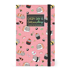 Legami - Lined Photo Defter ile Illustrated Hard Kılıf - Sushi Cat