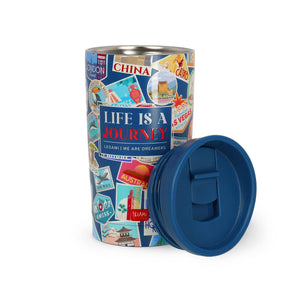 Legami - 275 ml Vakum Tumbler - Seyahat Stickers - Sıcak ve Soğuk