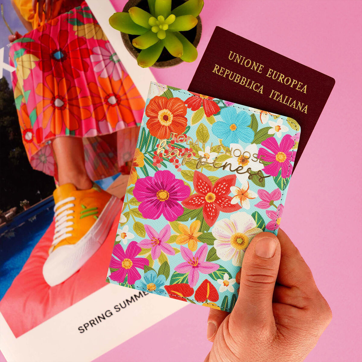 Legami - Çiçekler Passport Tutucu