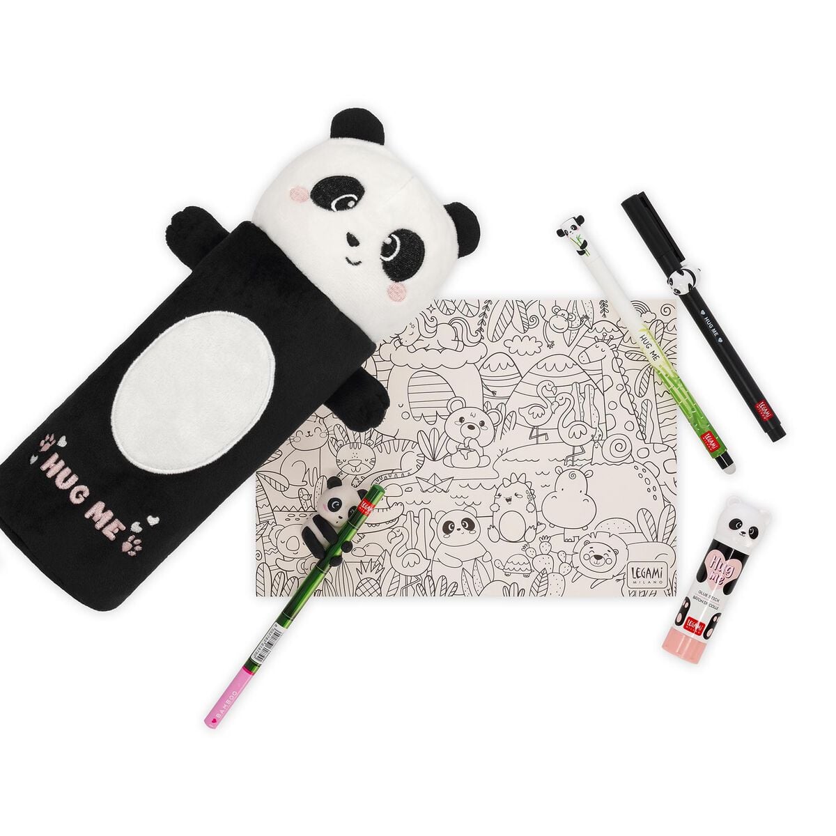Legami - Panda "Hug Me" Yumuşak Pelüş Oyuncak Kalem Kutu - Süper Yumuşak!