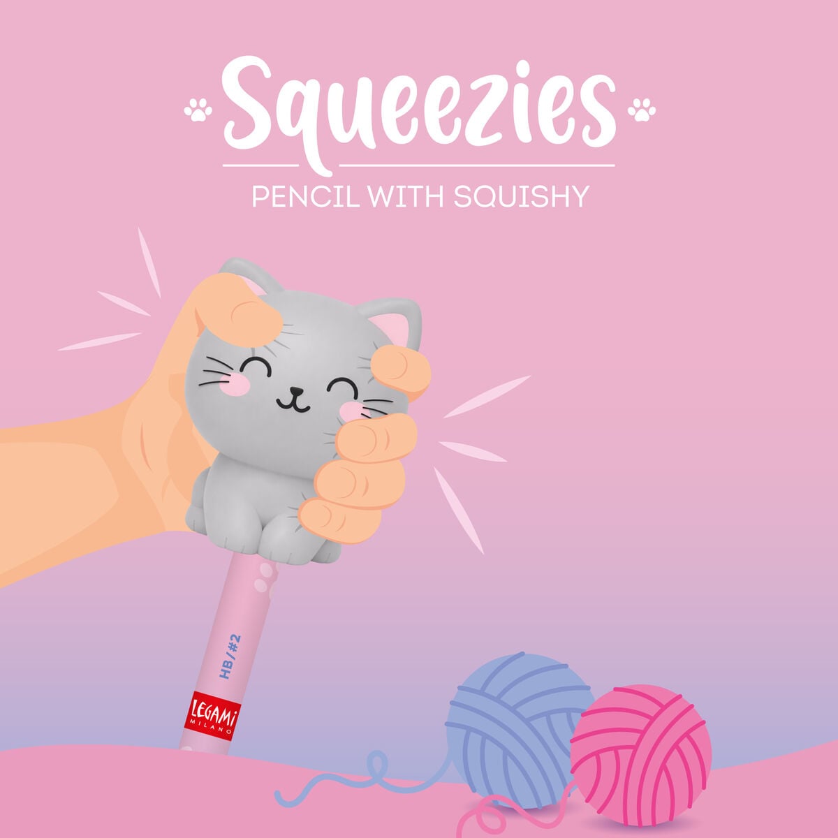 Legami - mit Stift Squishy Kitty "Be Curious" - Quetschtiere