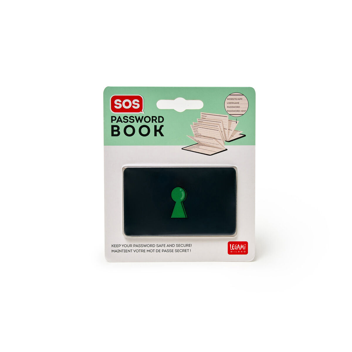 Legami - Sos Password Kitap To Record Usernames ve Passwords