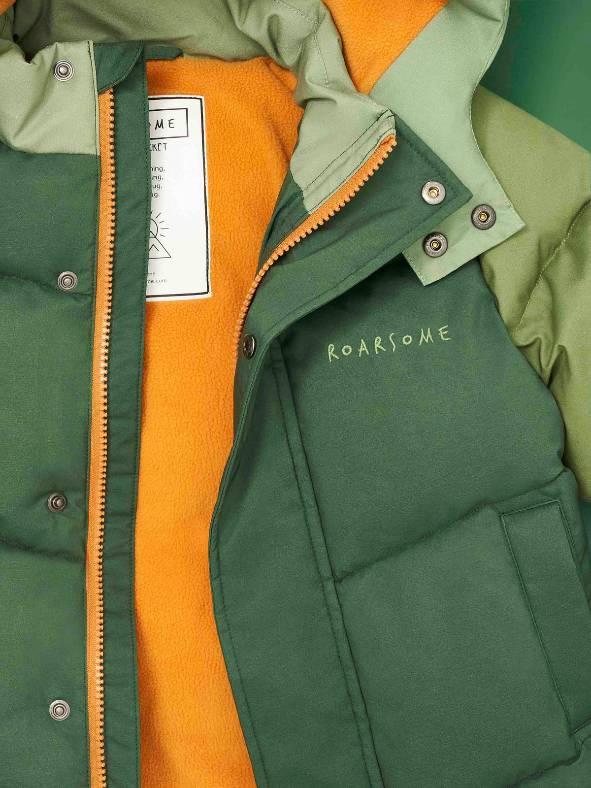 Roarsome - Kükreyen Şişme Mont - Orman Yeşili