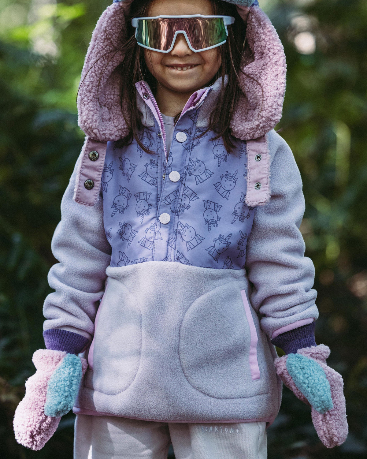 Roarsome - Polar Eldiven - Pembe/Lila