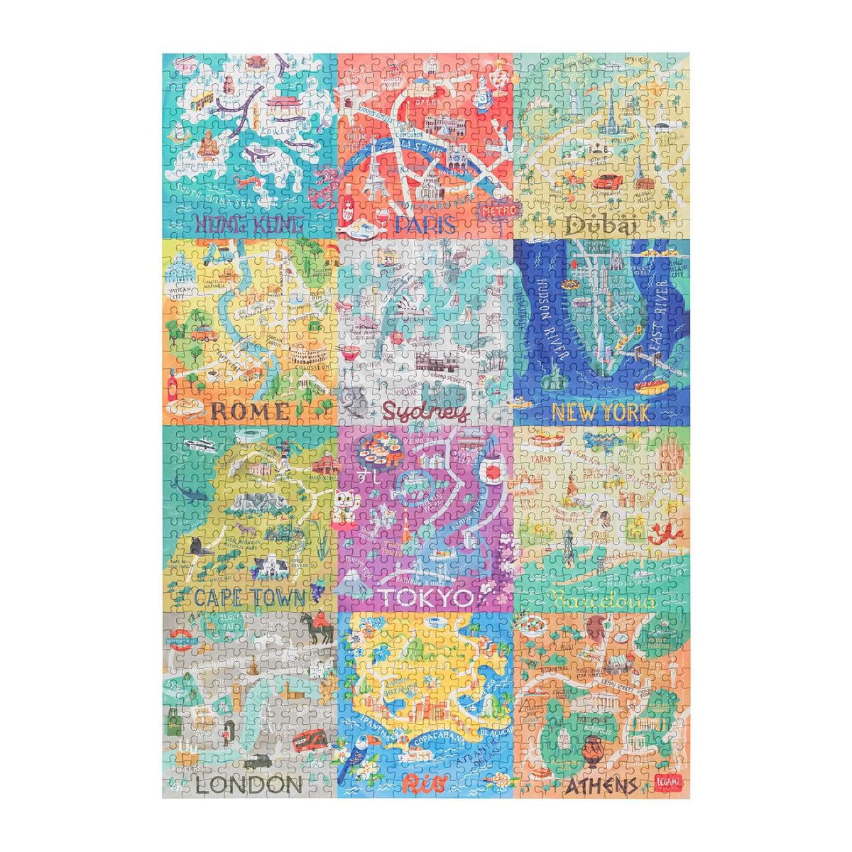 Legami - 1000-Piece Yapboz - Cities