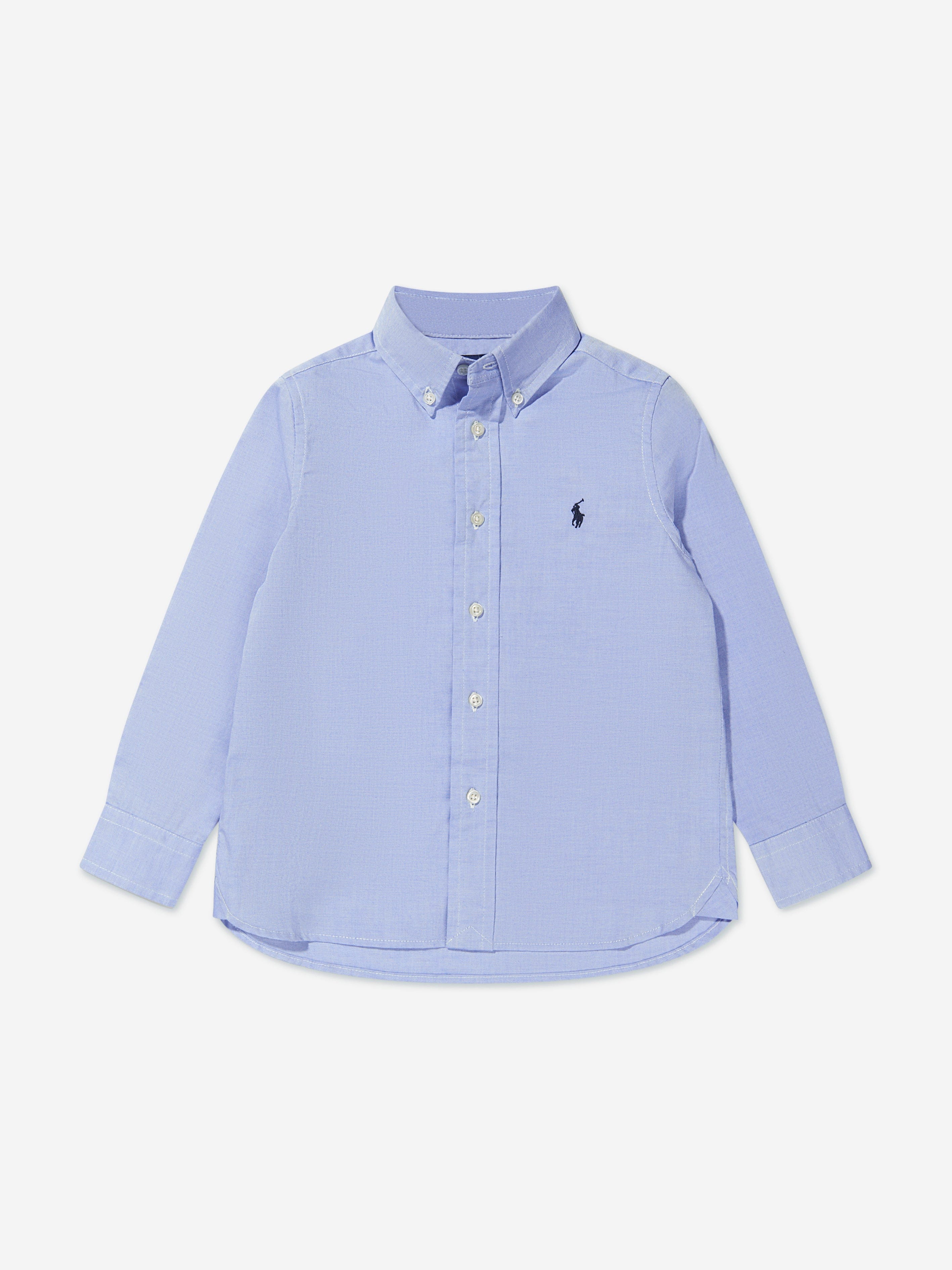 Ralph Lauren Boys Slim Fit Shirt in Blue