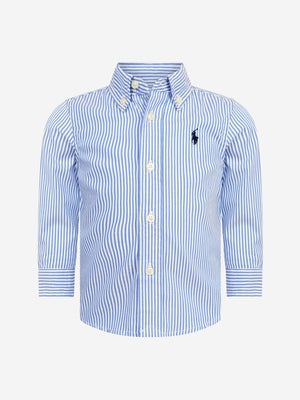 Ralph Lauren Baby Boys Slim Fit Shirt in Blue