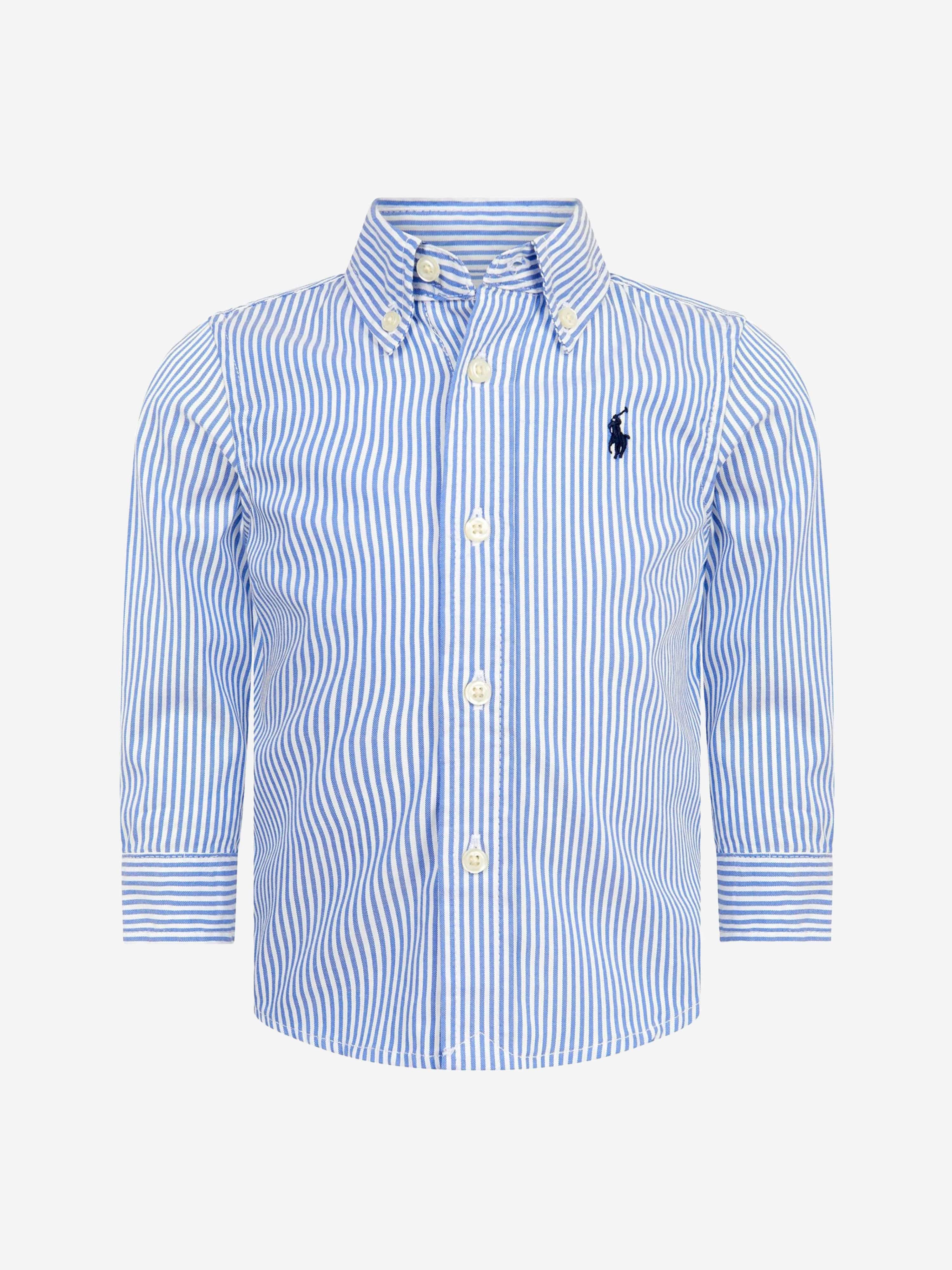 Ralph Lauren Baby Boys Slim Fit Shirt in Blue