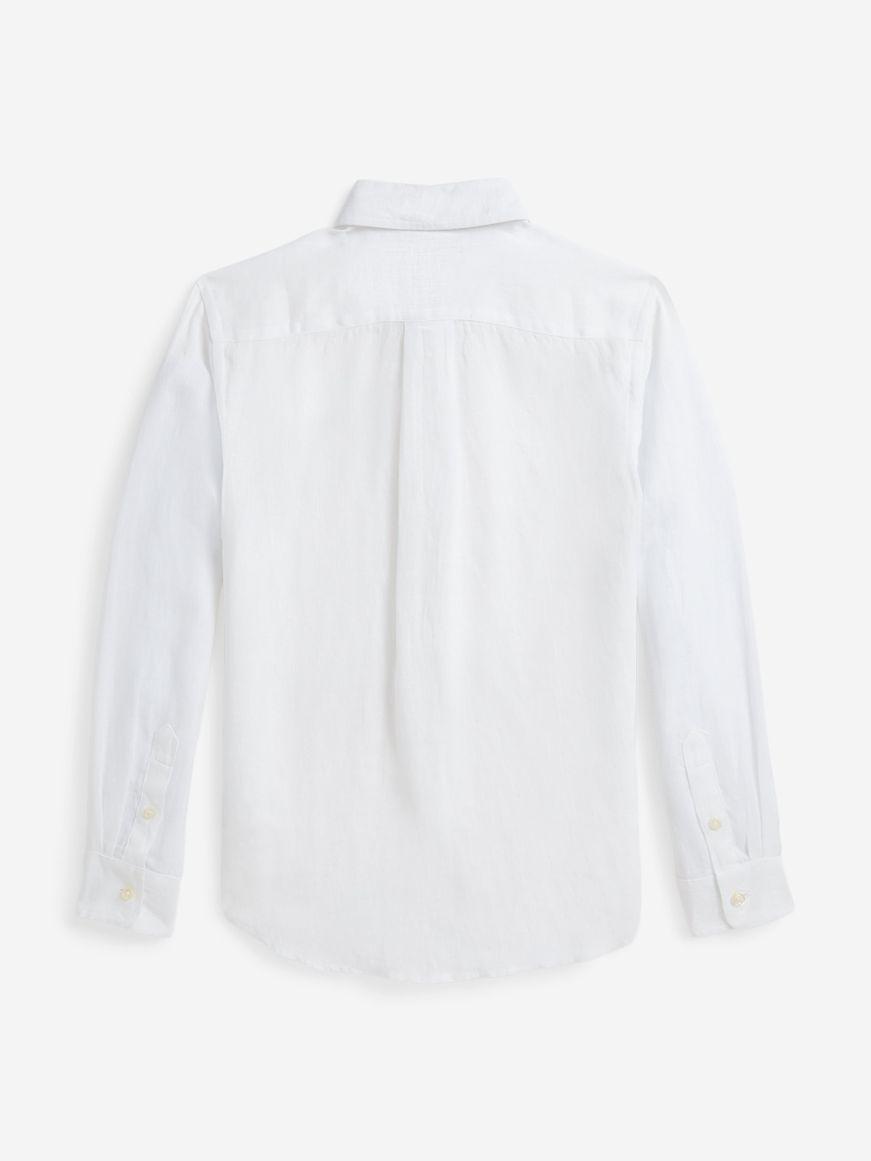 Ralph Lauren Boys Linen Shirt in White