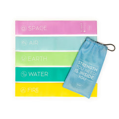 Legami - 5'li Set Fitness Resistance Bands - Five Elements