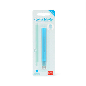Legami - Seti 2 Refills Sevimli Arkadaşlar Gel Pens - Sky Blue Ink
