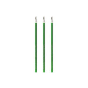Legami - 3'lü Seti Refills Erasable Pens - Green Ink - Erasable Kalem