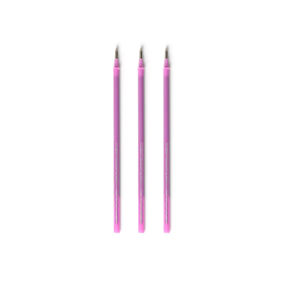 Legami - 3'lü Seti Refills Erasable Pens - Purple Ink - Erasable Kalem