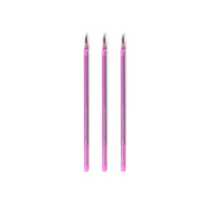 Legami - 3'lü Seti Refills Erasable Pens - Purple Ink - Erasable Kalem