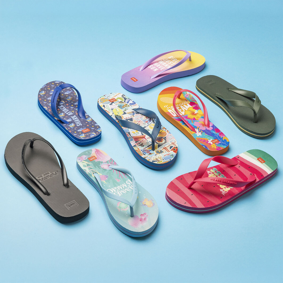 Legami - Size 44/45 Regular Black Flip Flops