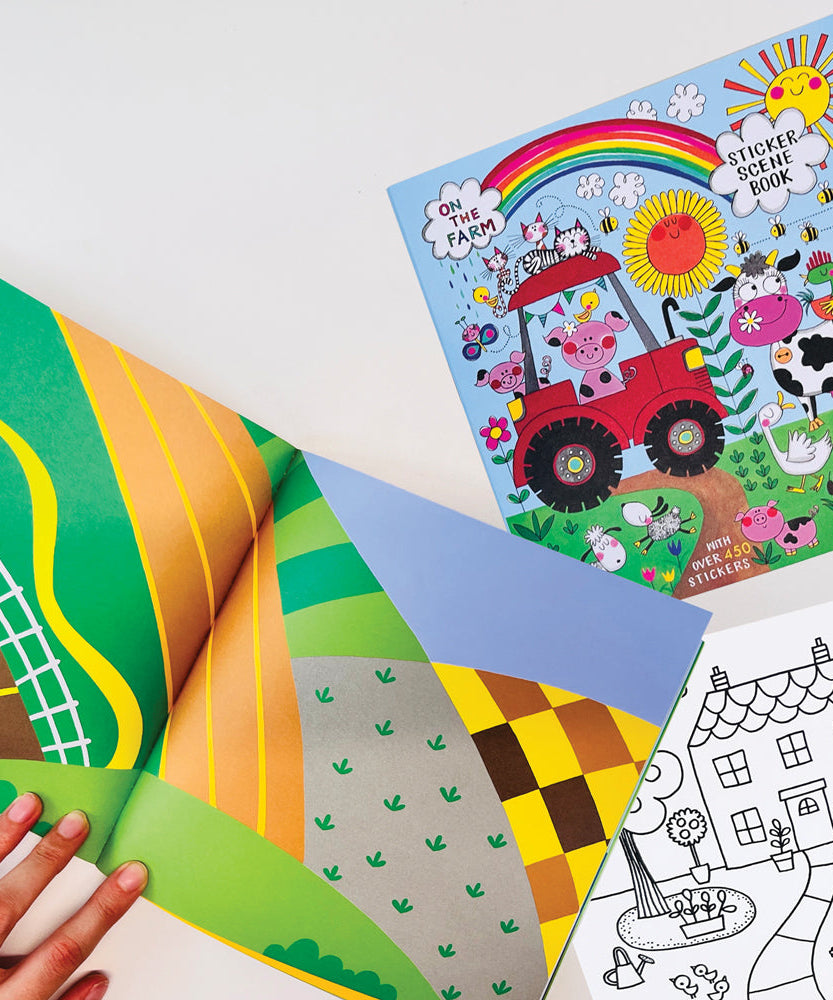 Rachel Ellen - Auf dem Bauernhof Aufkleber-Szene Mal- und Aktivitätsbuch