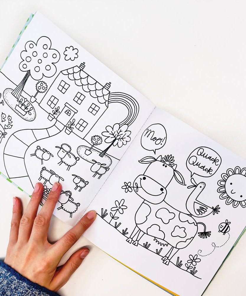 Rachel Ellen - Auf dem Bauernhof Aufkleber-Szene Mal- und Aktivitätsbuch