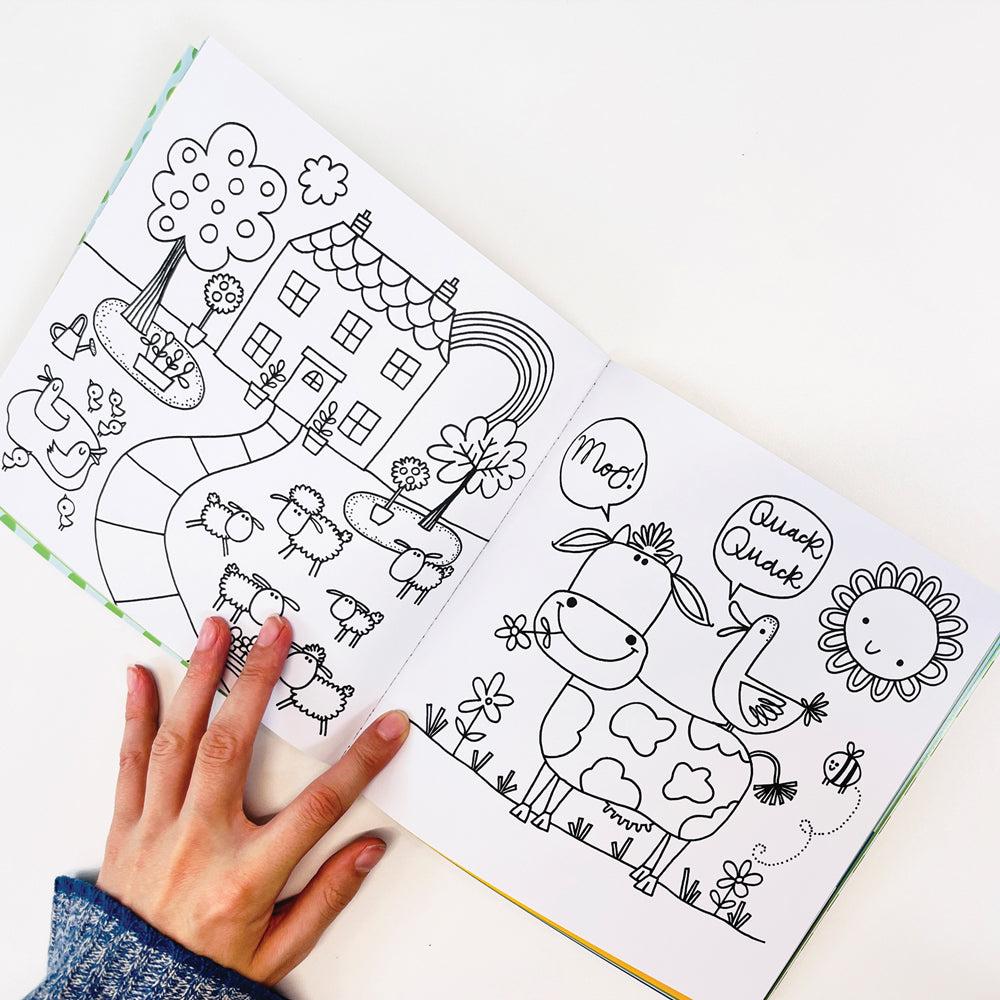 Rachel Ellen - Auf dem Bauernhof Aufkleber-Szene Mal- und Aktivitätsbuch