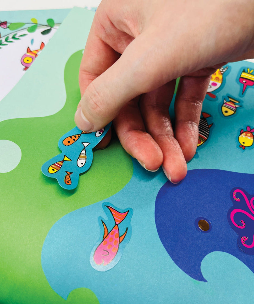 Rachel Ellen - Love Our Planet Aufkleber-Szene Mal- und Aktivitätsbuch