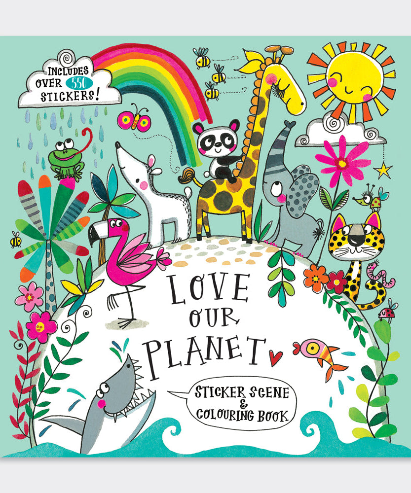 Rachel Ellen - Love Our Planet Aufkleber-Szene Mal- und Aktivitätsbuch