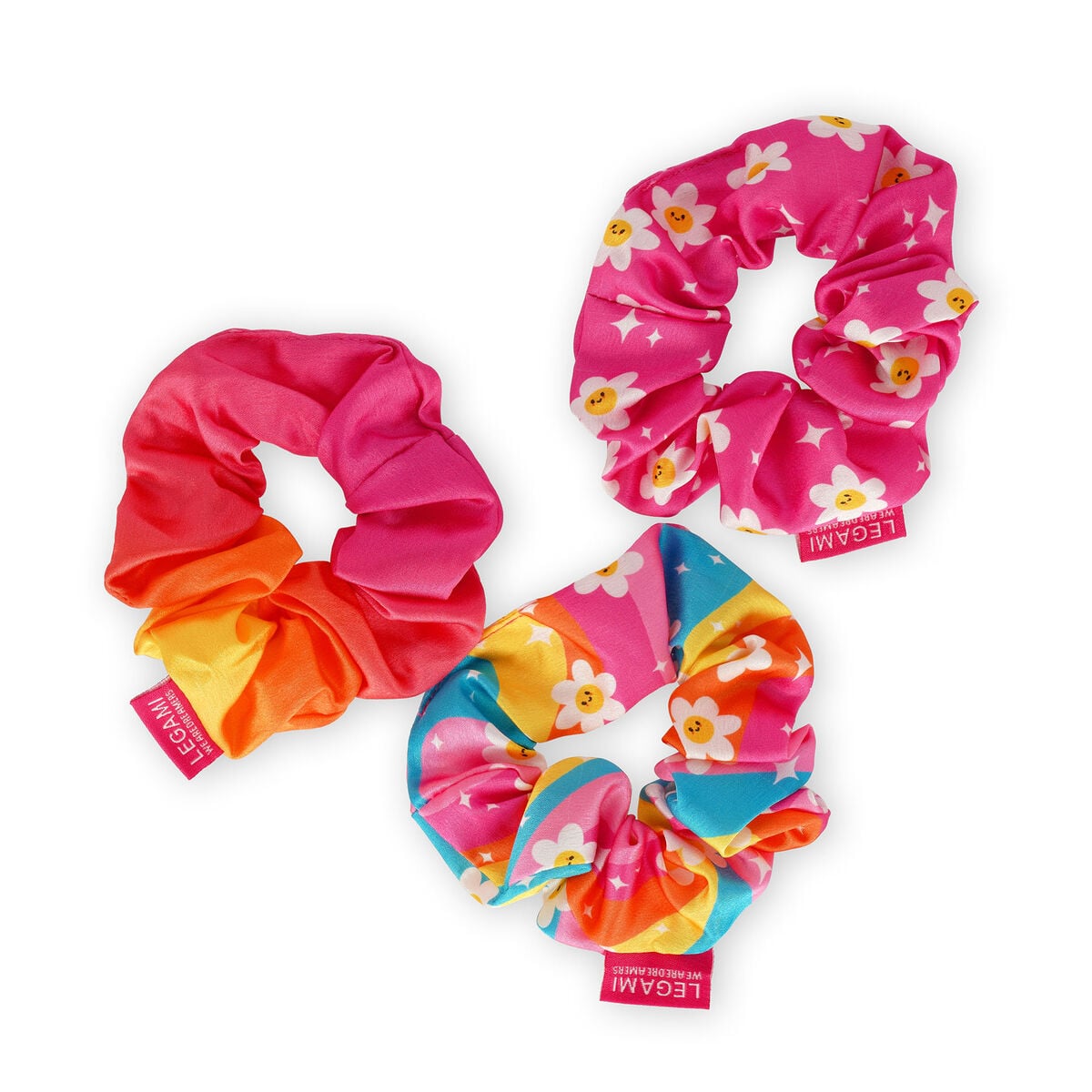 Legami - 3'lü Seti Daisy Hair Scrunchies - Hair We Are!