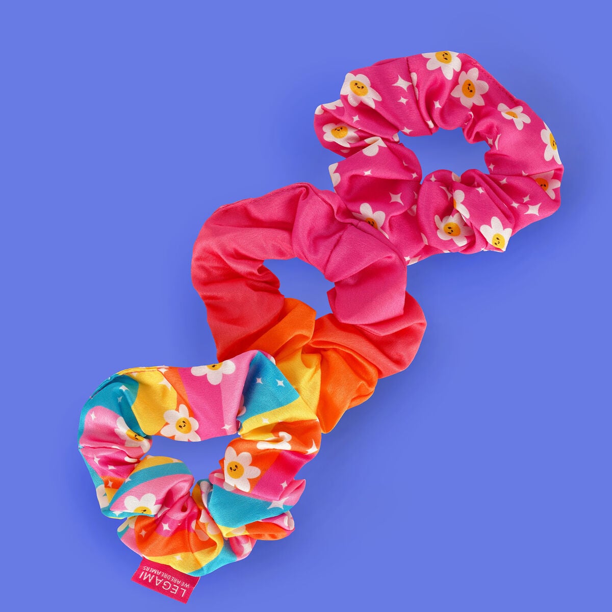 Legami - 3'lü Seti Daisy Hair Scrunchies - Hair We Are!