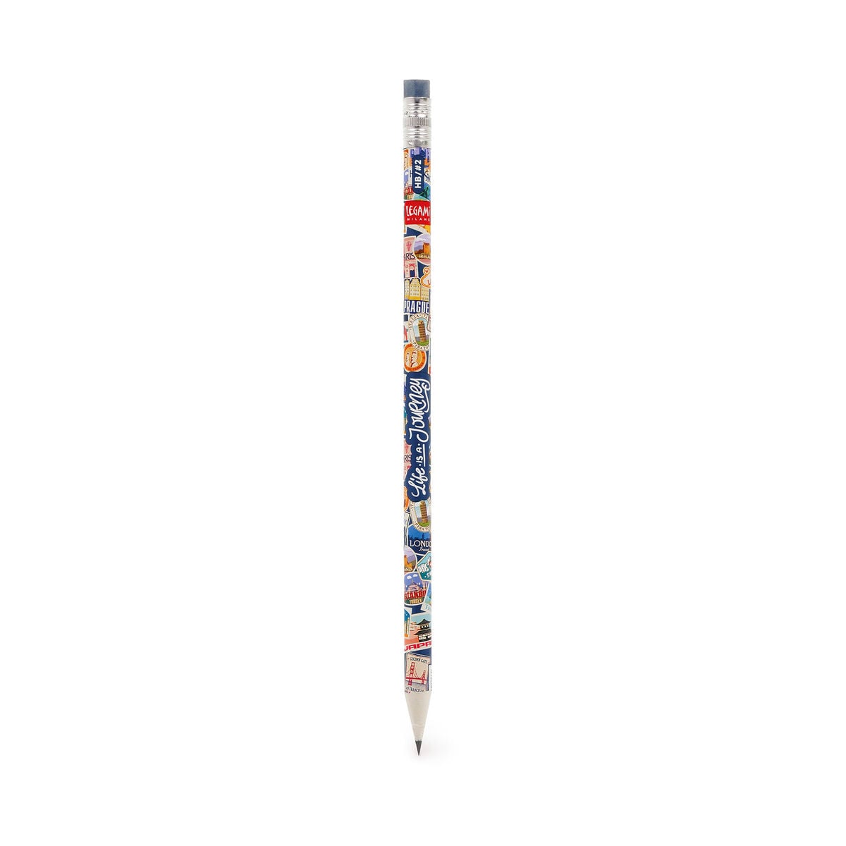 Legami - Recycled Papierstift - I Used to be a Newspaper - Reise Stickers