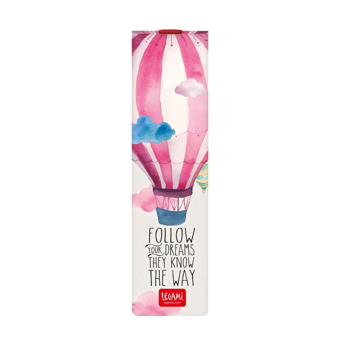 Legami - Illustrated Kitap Ayracı ile Elastic Band - Hot Air Balloon - Kitap Ayracı
