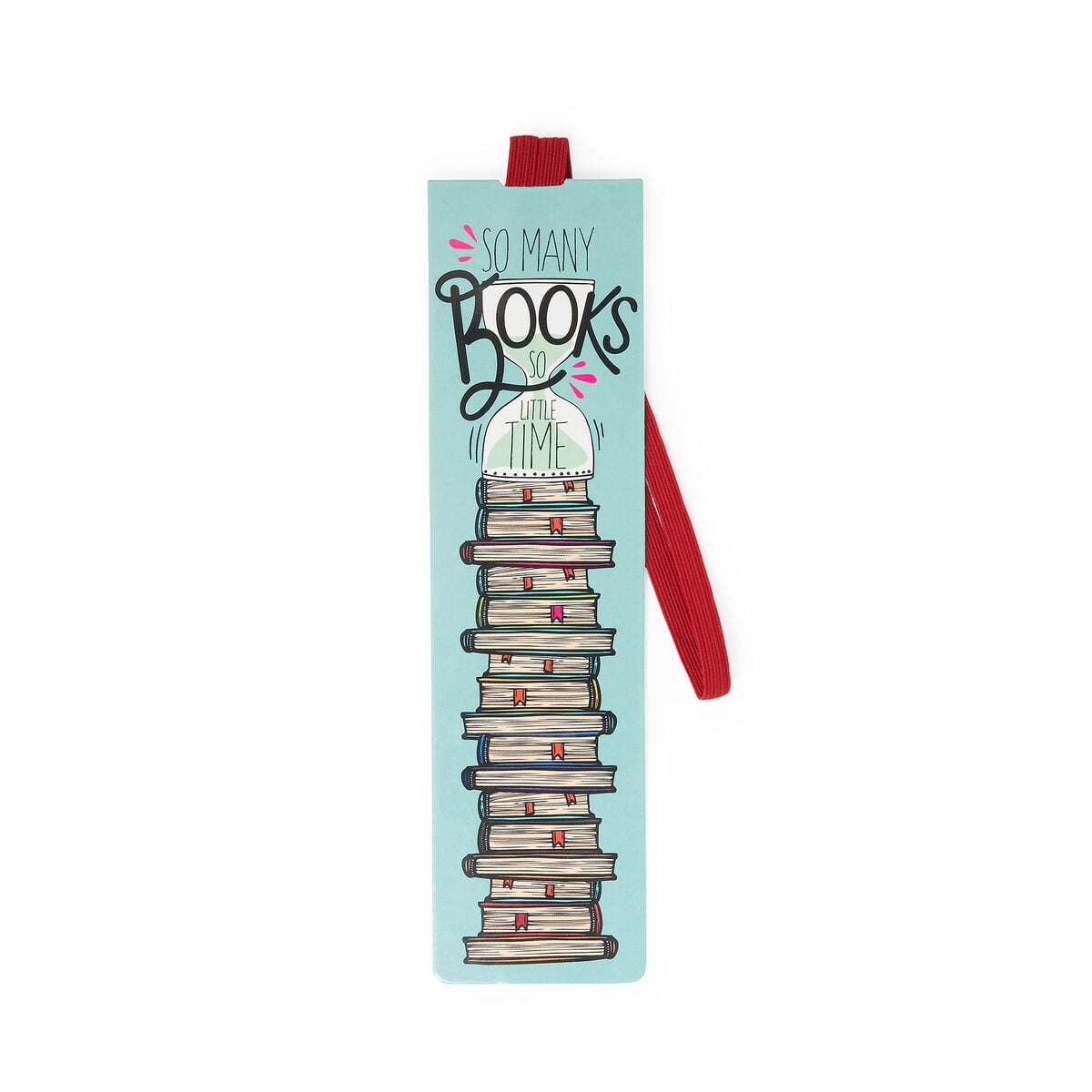 Legami - Illustrated Kitap Ayracı ile Elastic Band - Kitap Lover, So Many Books - Kitap Ayracı