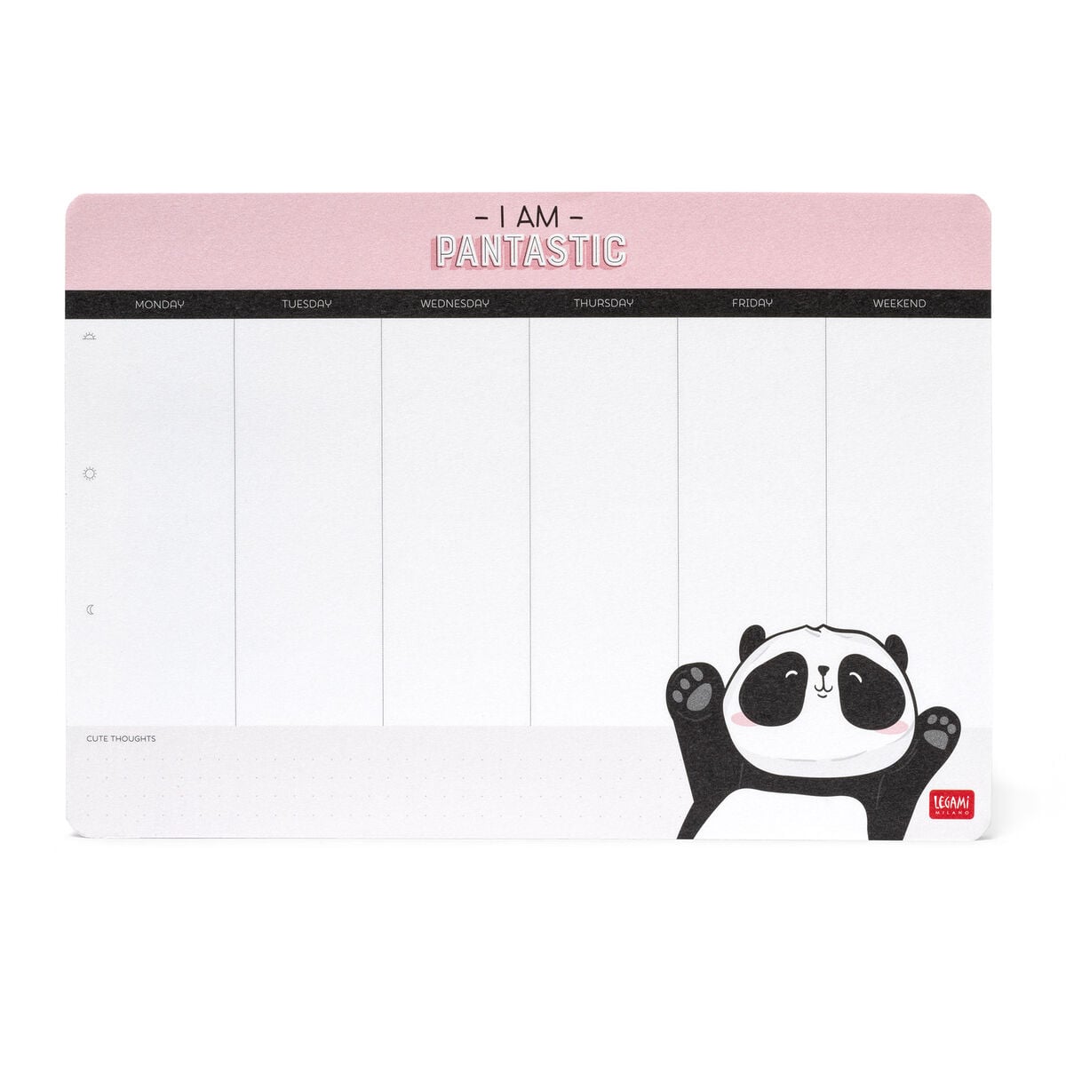 Legami - Panda Papier Mousepad und Memo Cube - Smart Notes