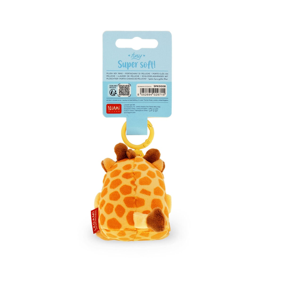 Legami - Giraffe Pelüş Oyuncak Anahtarlık - Tiny Süper Yumuşak!
